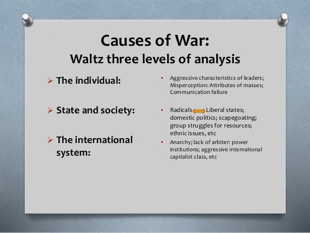 causes of war in international relations three causes of war